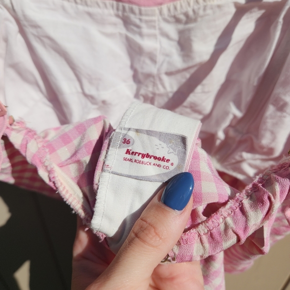 1950s 1950s Pink Gingham Beach Playsuit - Picture 4 of 4